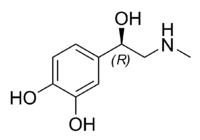 Chemical Structure of Adrenalin